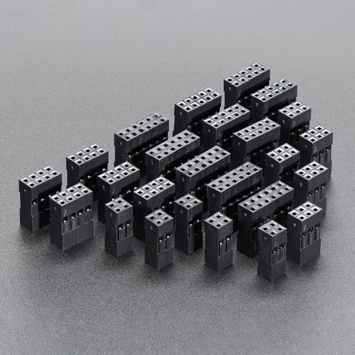 Small Dual Row Wire Housing Pack for DIY Jumper Cables by Adafruit - The Pi Hut