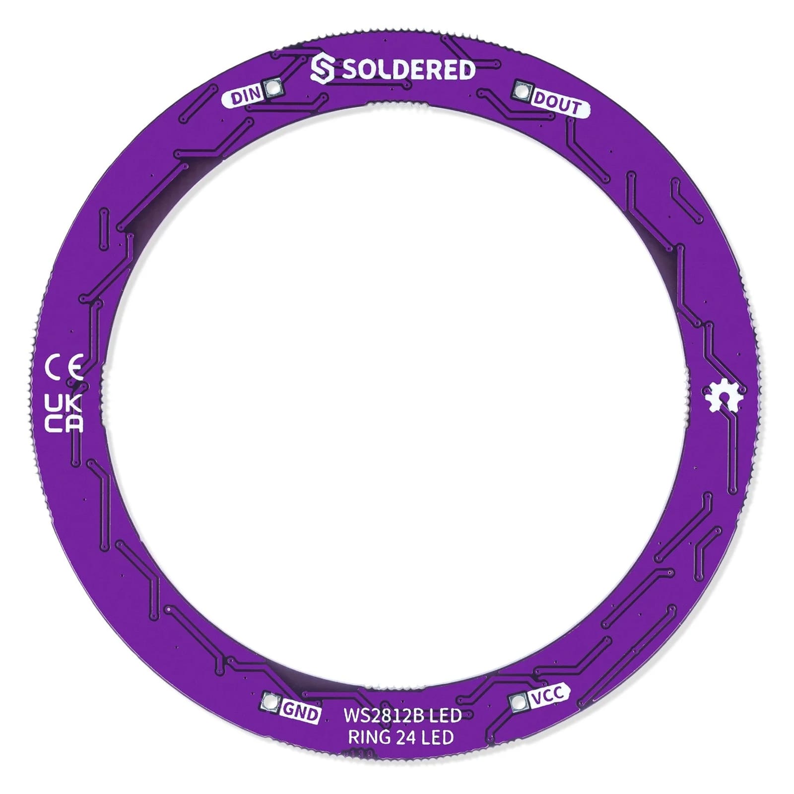 Smart LED WS2812B Ring24 by Soldered Electronics - The Pi Hut