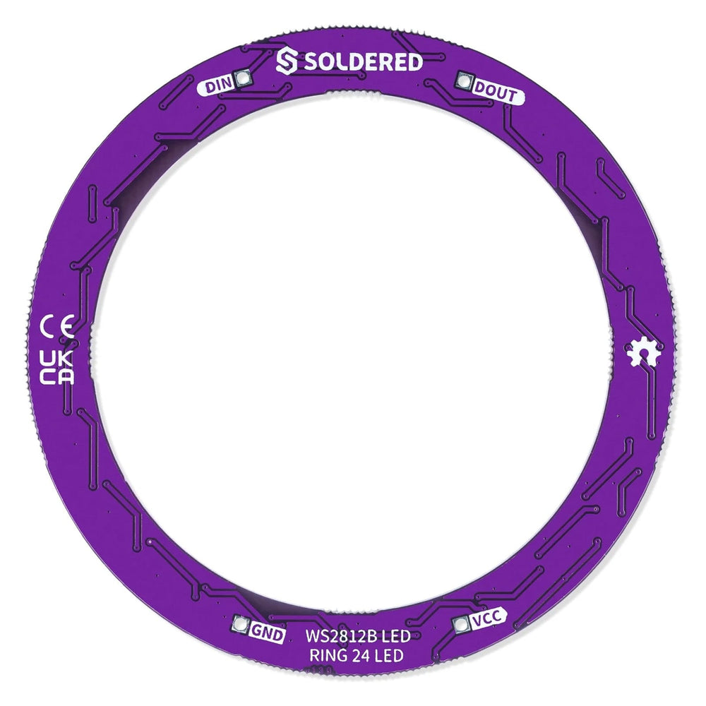 Smart LED WS2812B Ring24 by Soldered Electronics - The Pi Hut