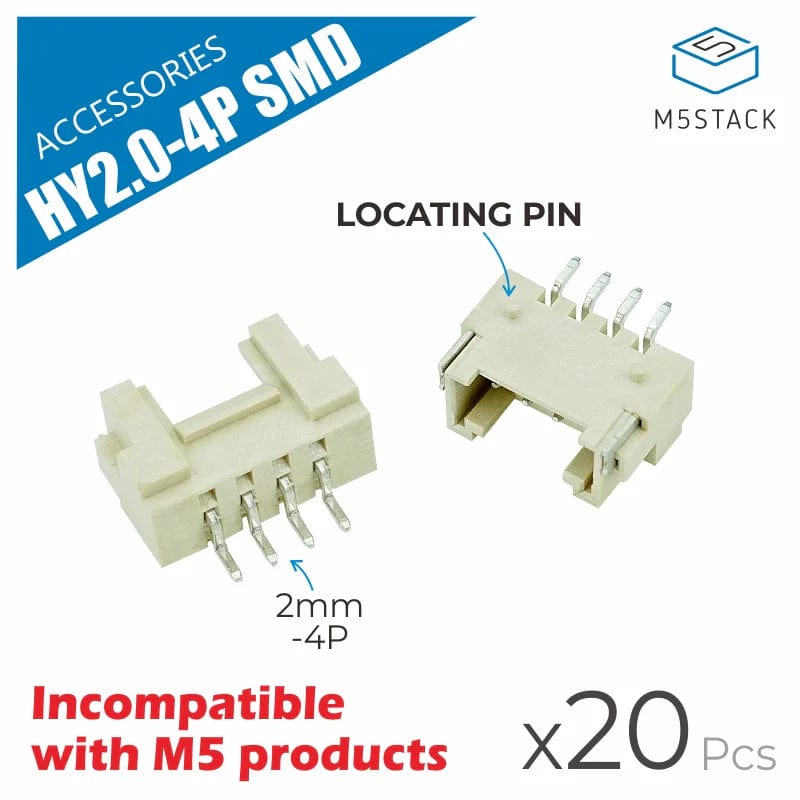 SMD Grove Headers with Locating Pins - 20-Pack by M5Stack - The Pi Hut