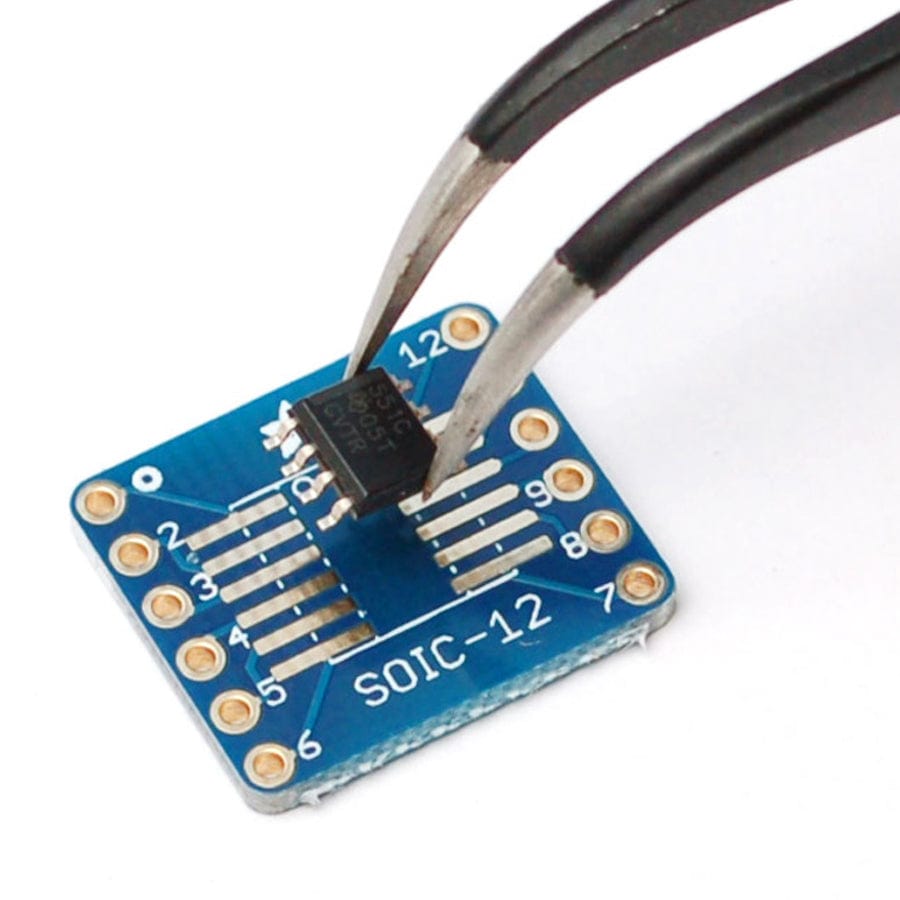 SMT Breakout PCB for SOIC-12 or TSSOP-12 - 6 Pack! - The Pi Hut