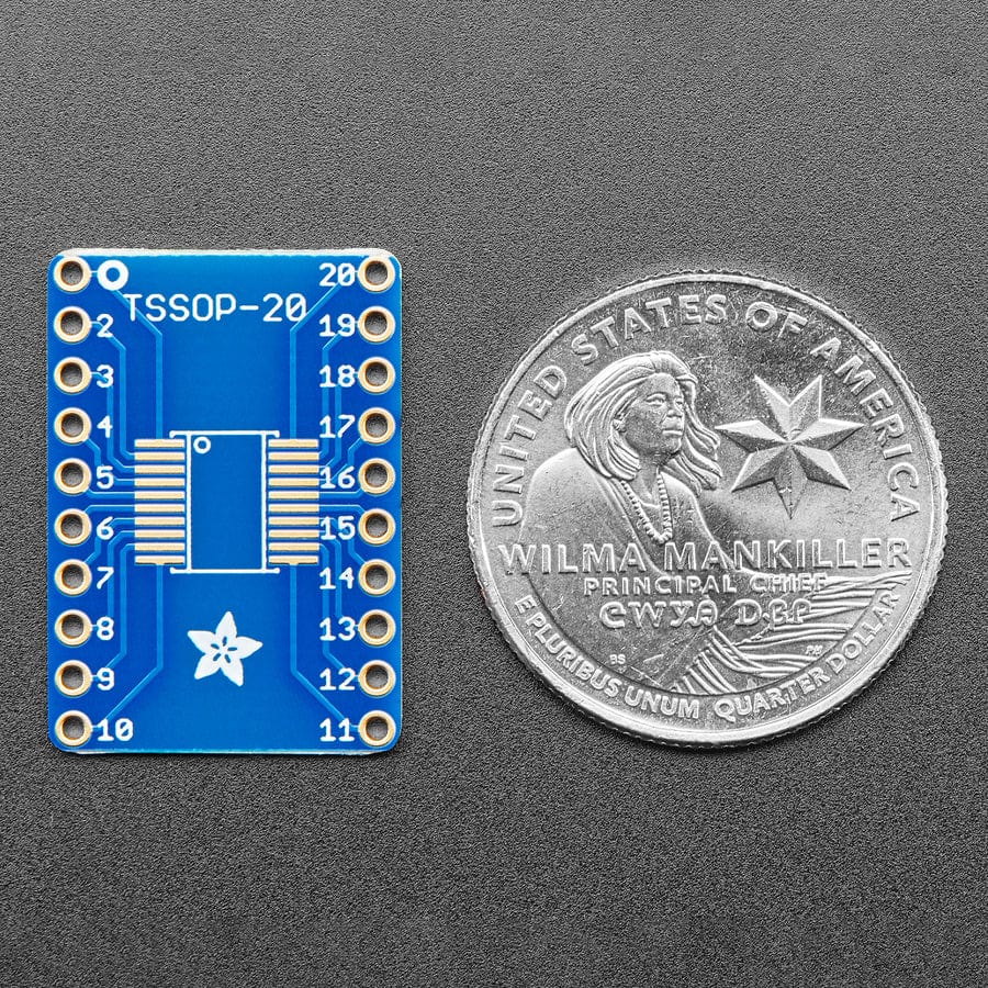 SMT Breakout PCB for SOIC-20 or TSSOP-20 - 3 Pack