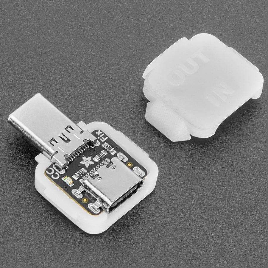 Snap-on Enclosure for Adafruit USB Type C CC Resistor Fixer by Adafruit - The Pi Hut