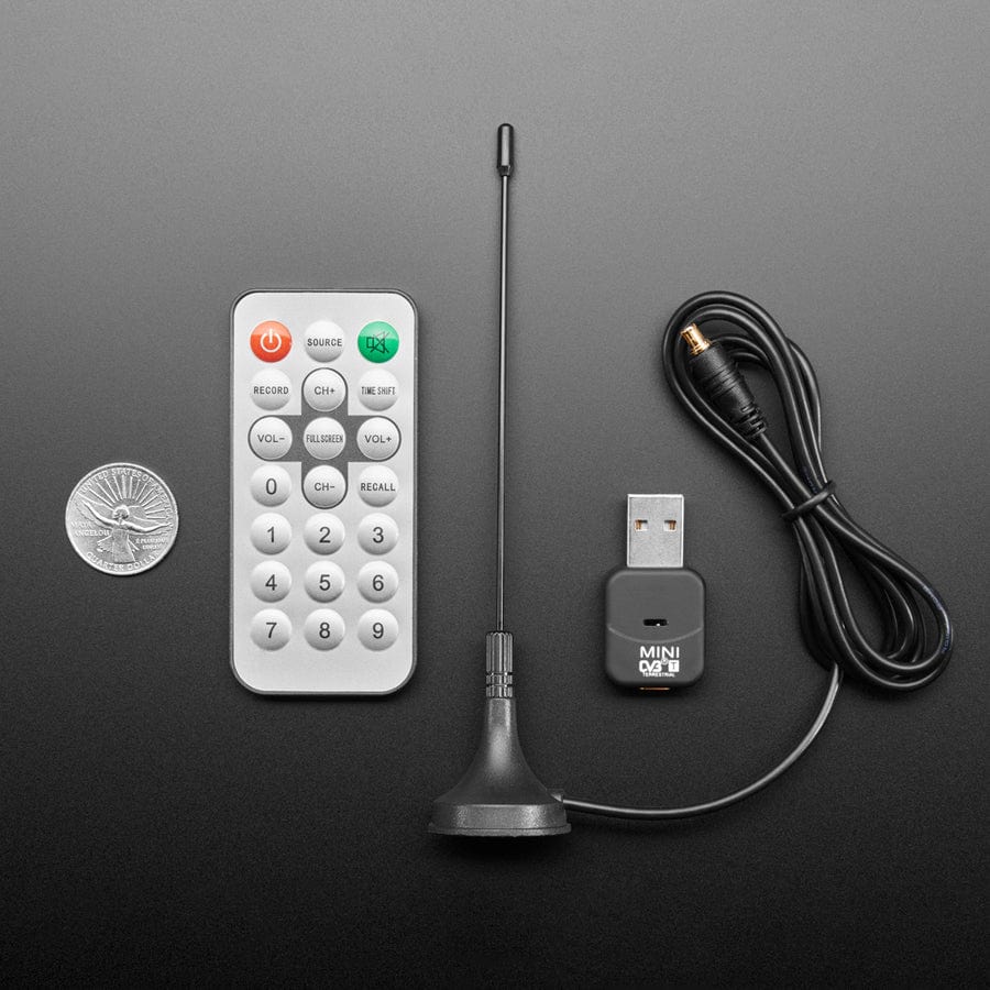 Software Defined Radio Receiver USB Stick - RTL2832 with FC0013 by Adafruit - The Pi Hut