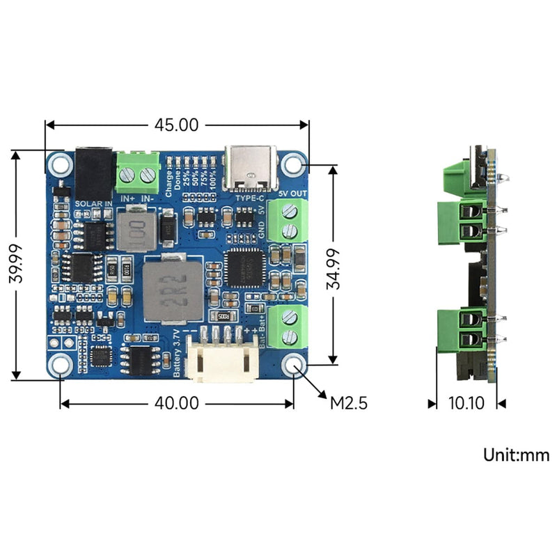 Raspberry Pi Power Management Module Solar Power Manager Module (6V-24V) - The Pi Hut