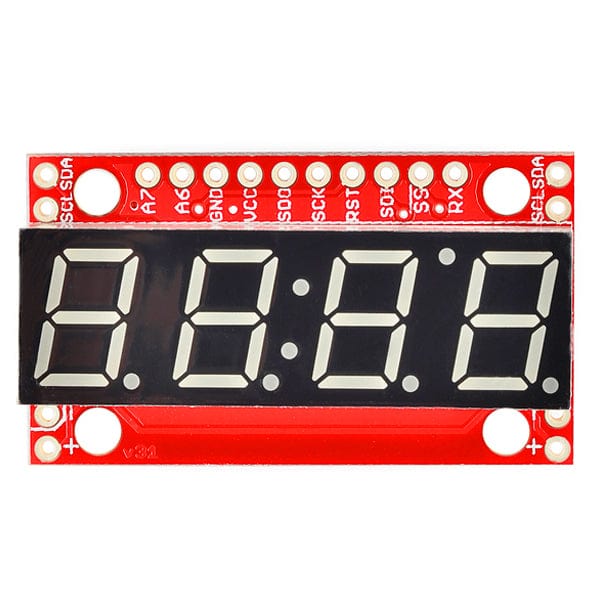 SparkFun 7-Segment Serial Display - Red - The Pi Hut