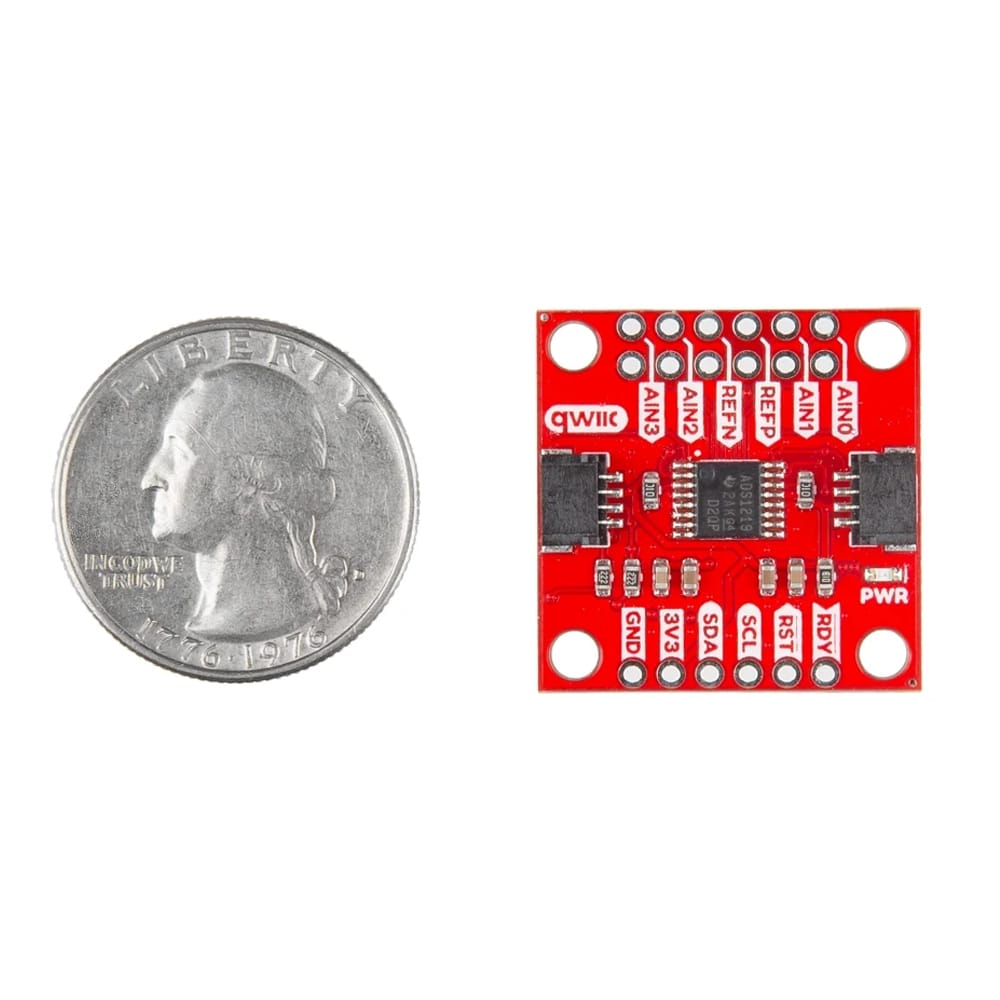 SparkFun Qwiic 24 Bit ADC - 4 Channel (ADS1219) by Sparkfun - The Pi Hut