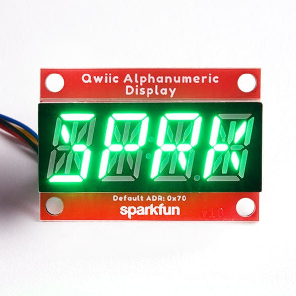 SparkFun Qwiic Alphanumeric Display - Green - The Pi Hut