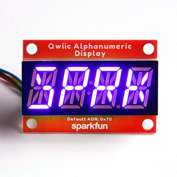 SparkFun Qwiic Alphanumeric Display - Purple - The Pi Hut