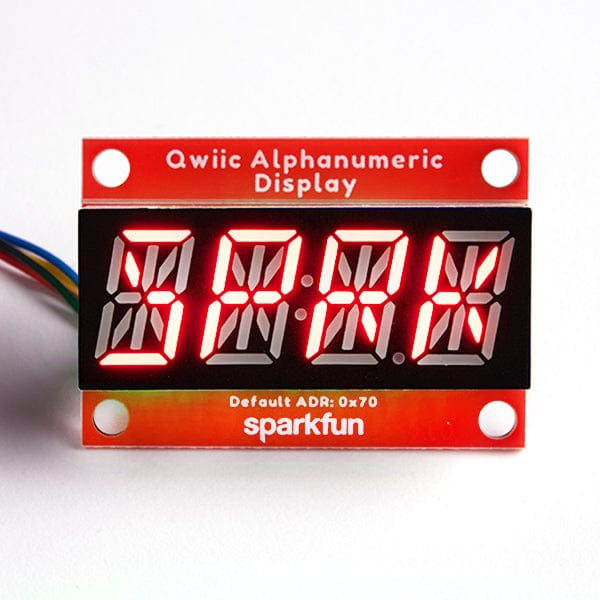 SparkFun Qwiic Alphanumeric Display - Red - The Pi Hut