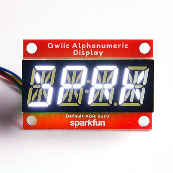 Alphanumeric Display Casing SparkFun Qwiic Alphanumeric Display - White - The Pi Hut