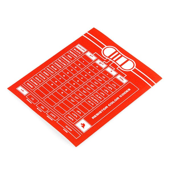 SparkFun Resistor Chart Sticker - The Pi Hut