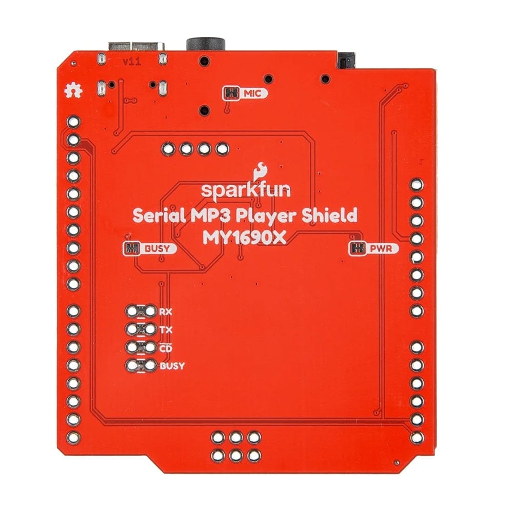 SparkFun Serial MP3 Player Shield - MY1690X-16S (Qwiic)