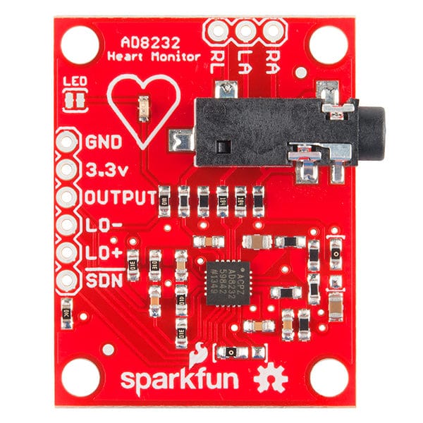 SparkFun Single Lead Heart Rate Monitor - AD8232 - The Pi Hut