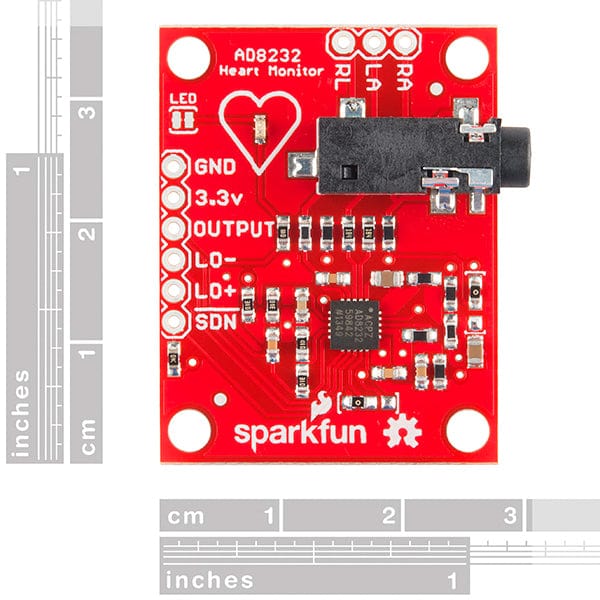 SparkFun Single Lead Heart Rate Monitor - AD8232 - The Pi Hut