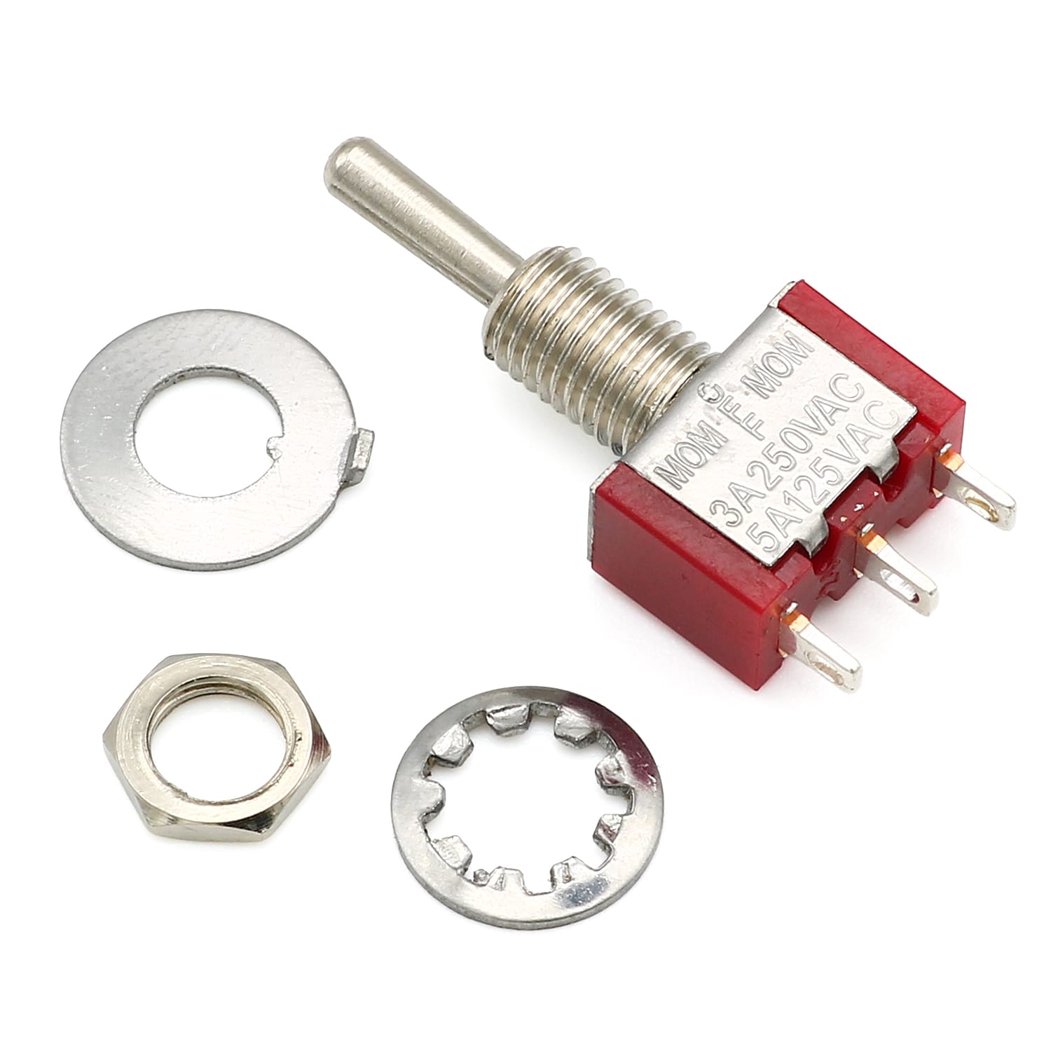 SPDT ON-OFF-ON Non-Latching Miniature Toggle Switch by The Pi Hut - The Pi Hut