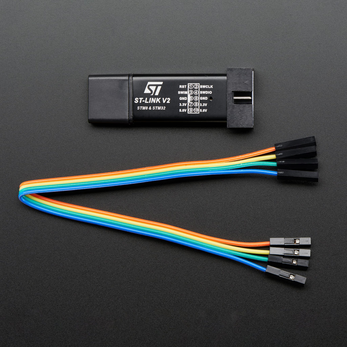 ST-Link STM8/STM32 v2 Compatible Programmer & Emulator by Adafruit - The Pi Hut