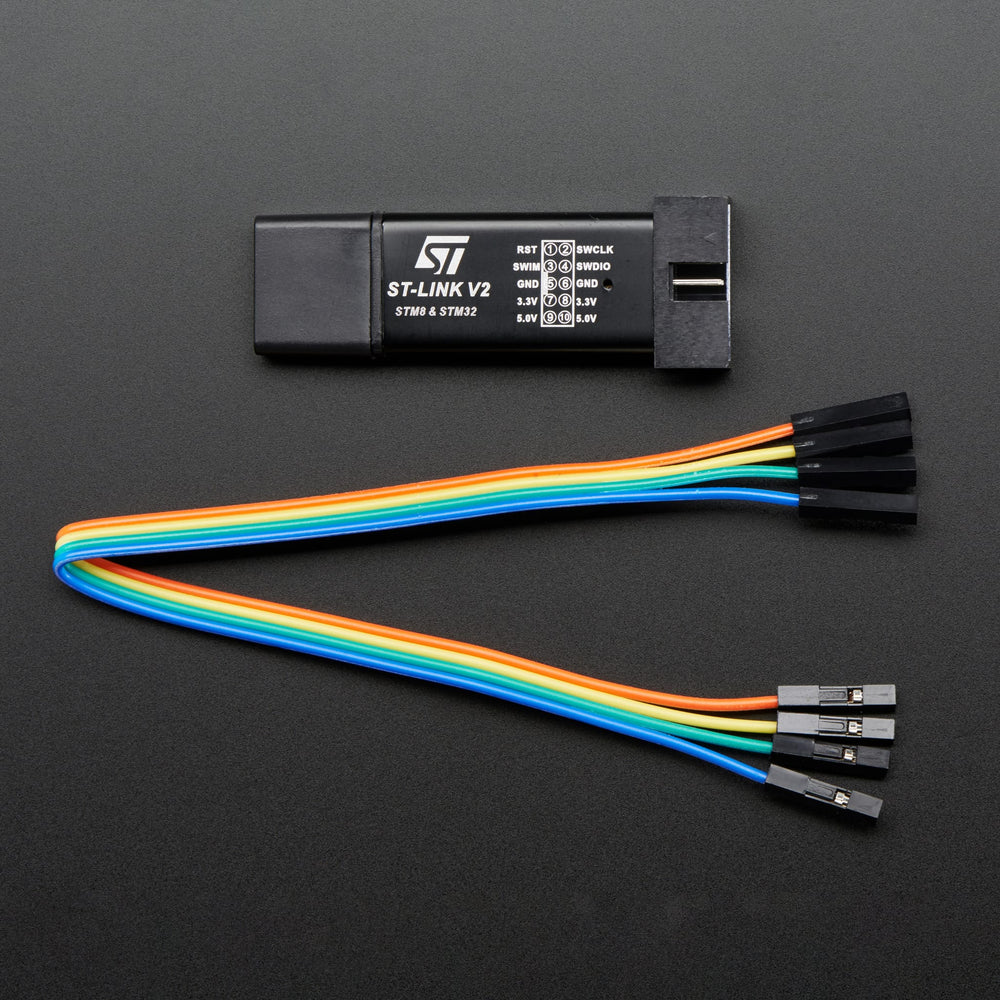 ST-Link STM8/STM32 v2 Compatible Programmer & Emulator by Adafruit - The Pi Hut