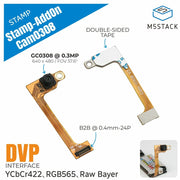 Stamp-AddOn Cam GC0308 for Stamp S3Bat by M5Stack - The Pi Hut