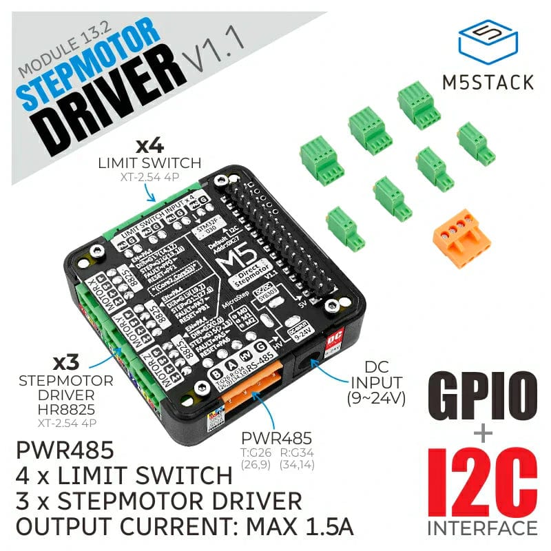 Stepmotor Driver Module v1.1 (HR8825) - The Pi Hut