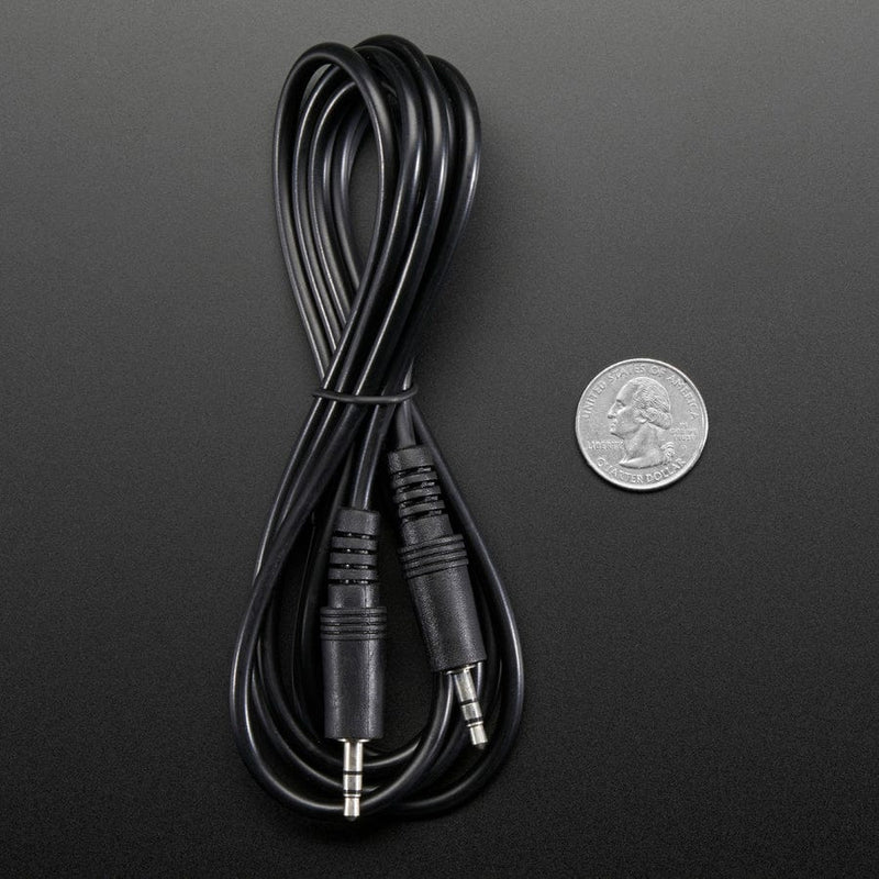 Stereo 3.5mm Plug/Plug Audio Cable - 6 feet - The Pi Hut