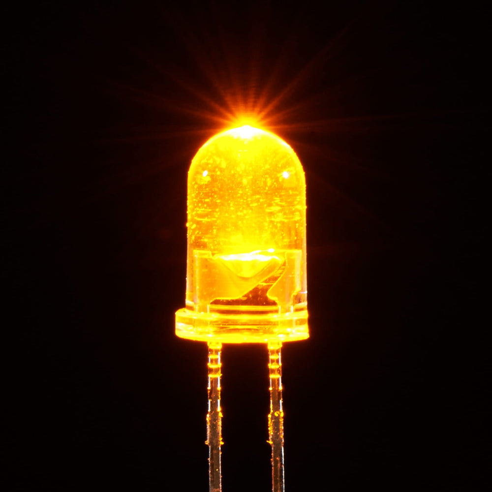 Super Bright Yellow 5mm LED (25 pack) by Adafruit - The Pi Hut