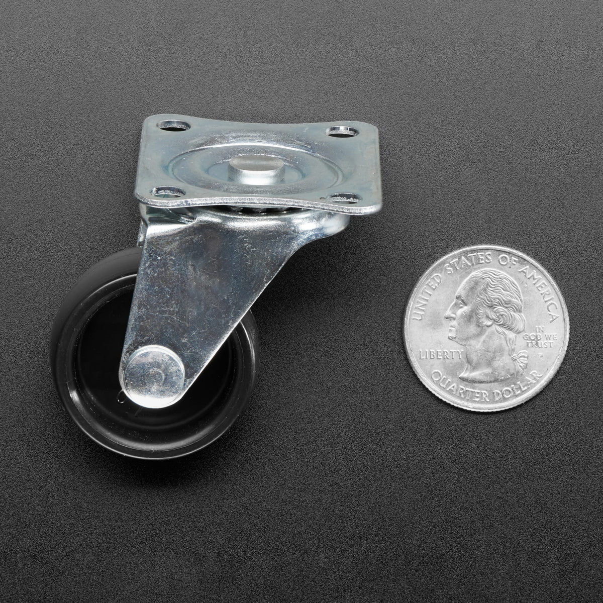 Supporting Swivel Caster Wheel - 1.3" Diameter by Adafruit - The Pi Hut