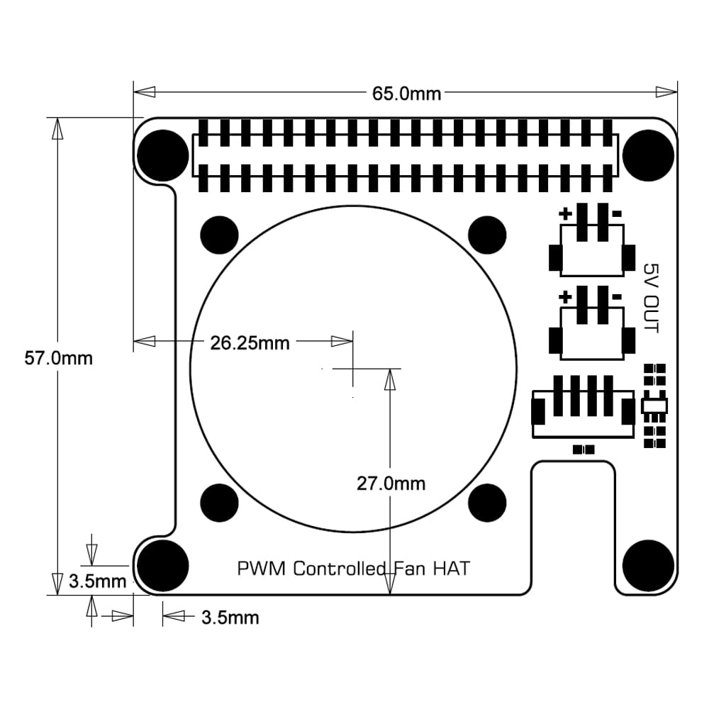 SupTronics X-FAN40 PWM Fan HAT by SupTronics - The Pi Hut