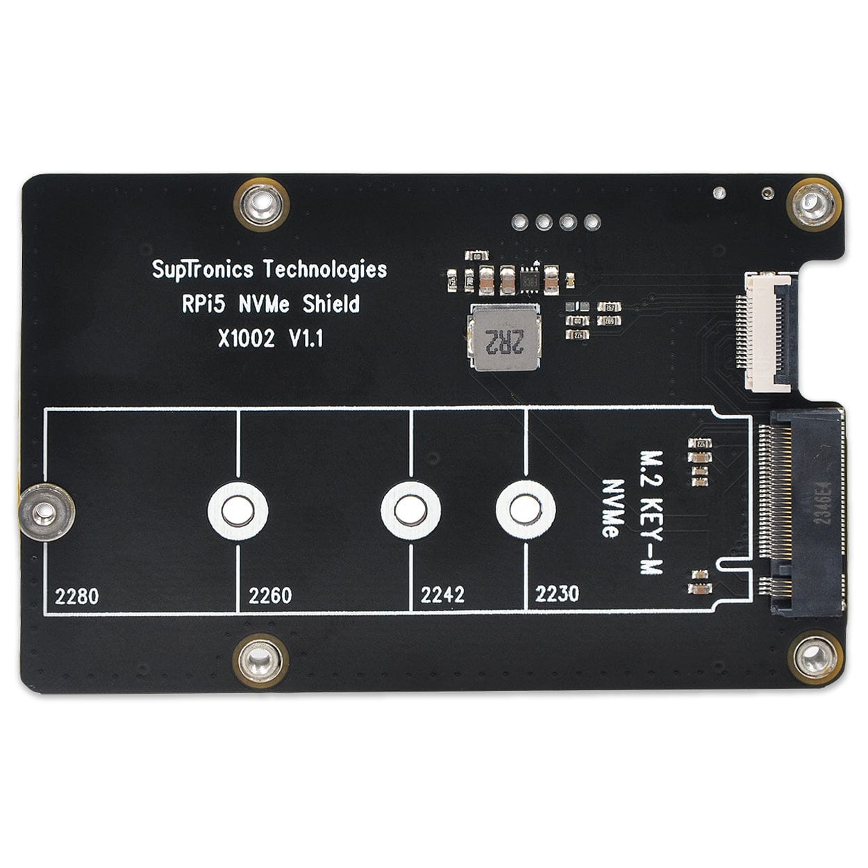 SupTronics X1002 Bottom-Mount NVMe Add-on for Raspberry Pi 5 by SupTronics - The Pi Hut