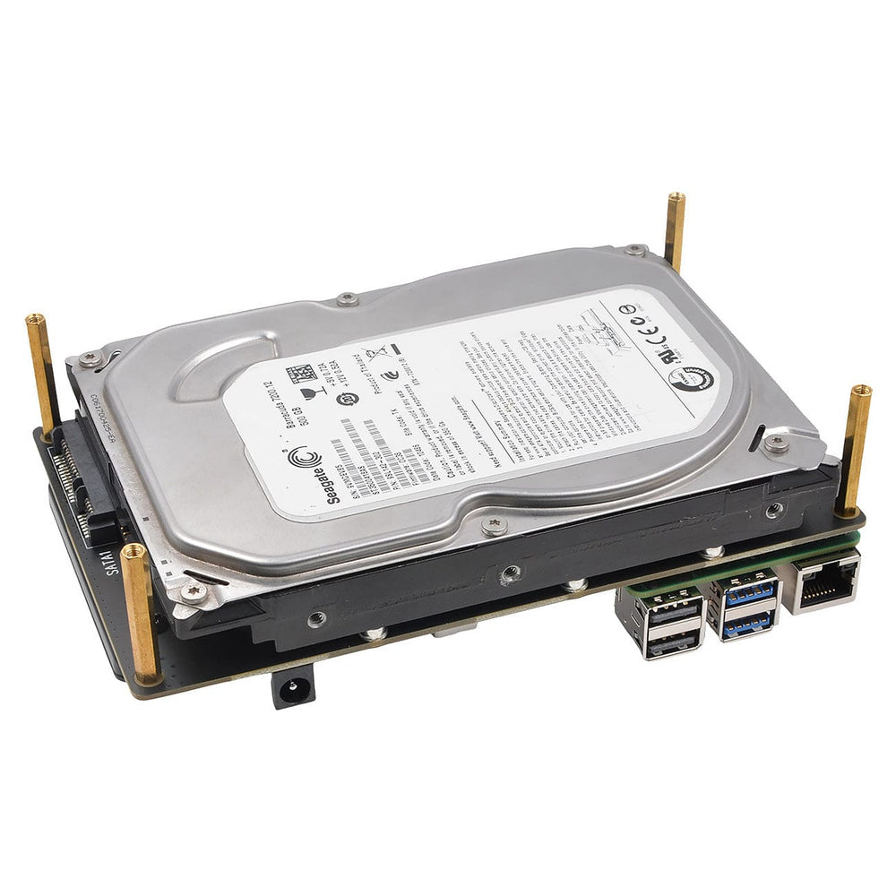 SupTronics X1008 3.5" + 2.5" SATA Expansion for Raspberry Pi 5 by SupTronics - The Pi Hut