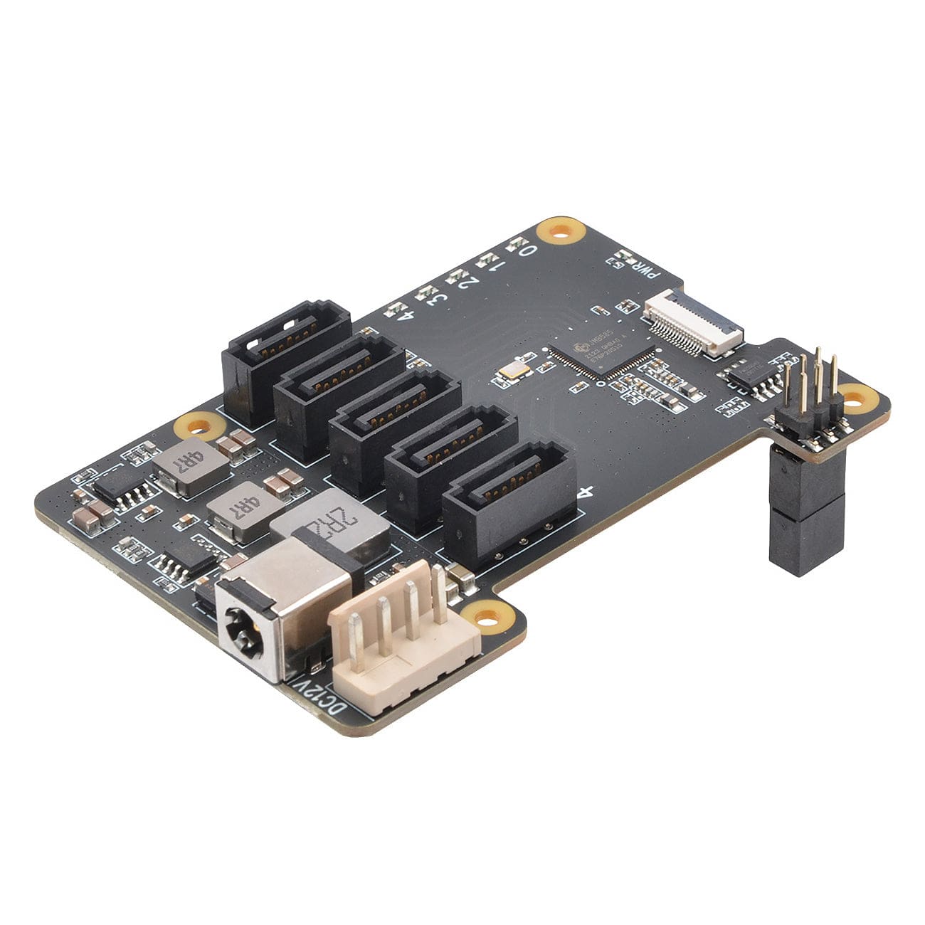 SupTronics X1009 5-Port SATA Add-on for Raspberry Pi 5 by SupTronics - The Pi Hut