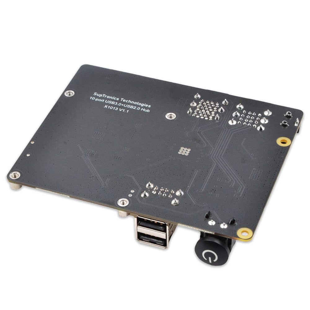 SupTronics X1013 10-Port USB Hub Add-on for Raspberry Pi 5 by SupTronics - The Pi Hut