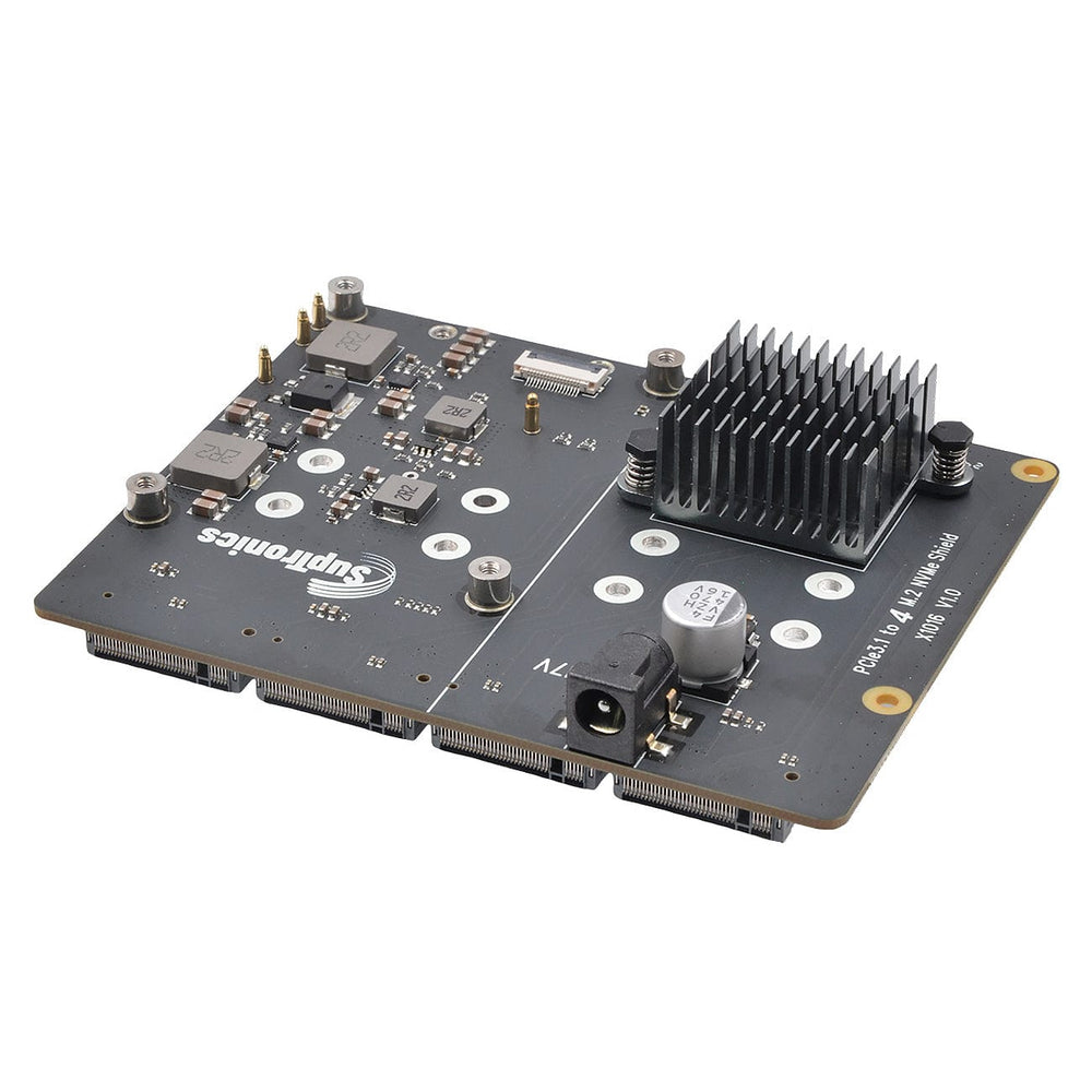SupTronics X1016 Four-Slot NVMe Add-on for Raspberry Pi 5 by SupTronics - The Pi Hut