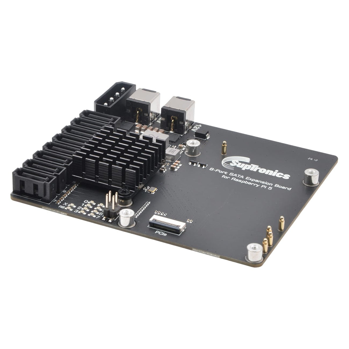 SupTronics X1017 8-Port SATA Expansion Board for Pi 5 by SupTronics - The Pi Hut