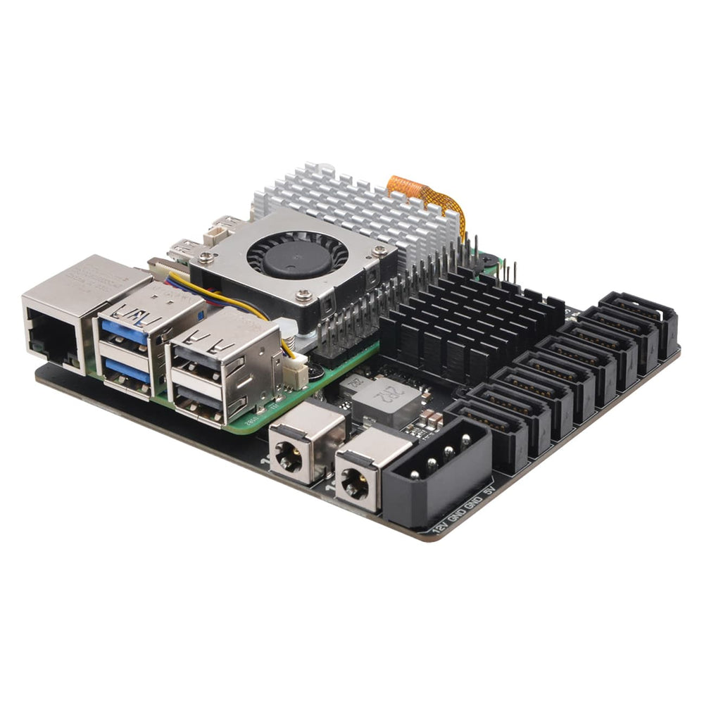 SupTronics X1017 8-Port SATA Expansion Board for Pi 5 by SupTronics - The Pi Hut