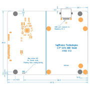 SupTronics X1100 USB to SATA 2.5" Add-on for Raspberry Pi 5 by SupTronics - The Pi Hut