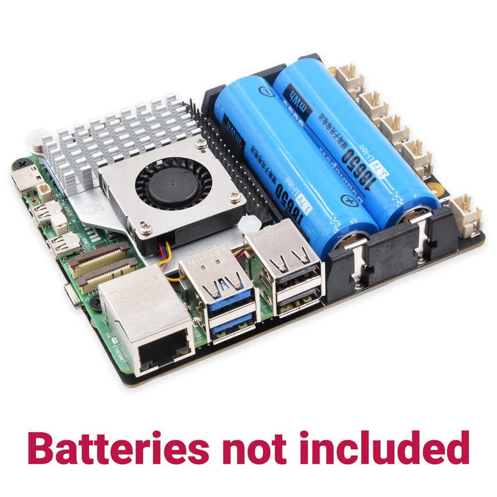 SupTronics X1201 2-Cell 18650 UPS for Raspberry Pi 5 by SupTronics - The Pi Hut