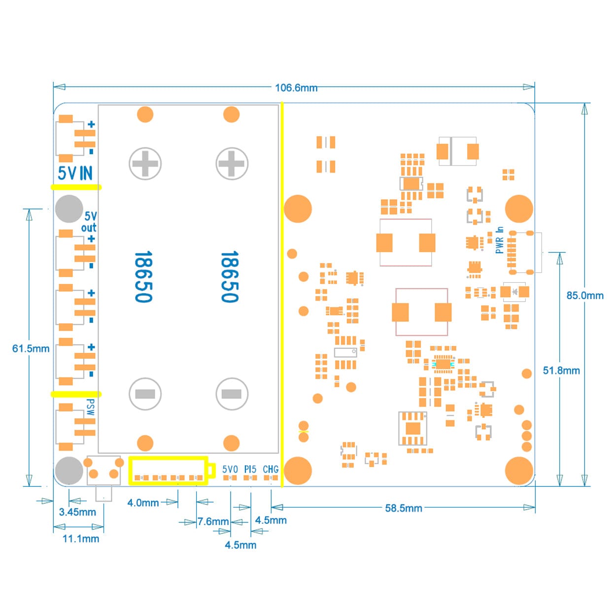 SupTronics X1201 2-Cell 18650 UPS for Raspberry Pi 5 by SupTronics - The Pi Hut