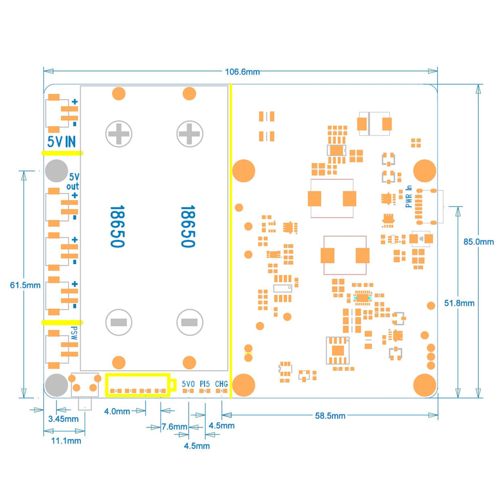 SupTronics X1201 2-Cell 18650 UPS for Raspberry Pi 5 by SupTronics - The Pi Hut