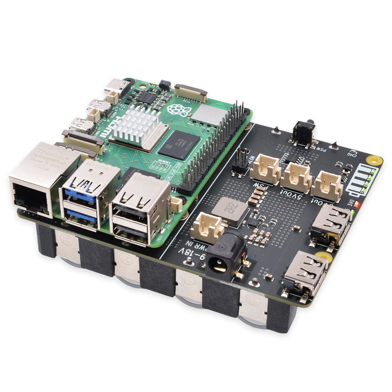 SupTronics X1206 4-Cell 21700 UPS for Raspberry Pi 5 by SupTronics - The Pi Hut