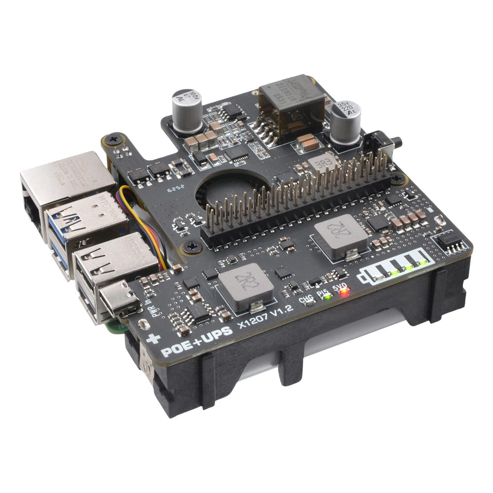 SupTronics X1207 PoE-Powered UPS HAT by SupTronics - The Pi Hut