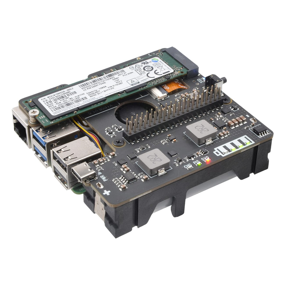SupTronics X1208 UPS + M.2 2280 NVMe Add-on by SupTronics - The Pi Hut