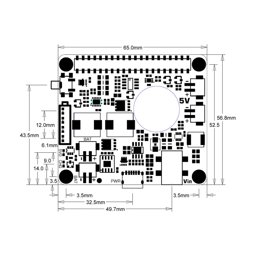 SupTronics X1209 5V 6A UPS HAT for Raspberry Pi by SupTronics - The Pi Hut