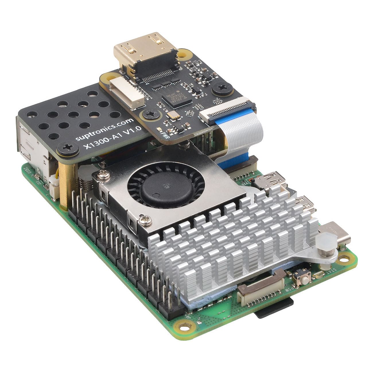 SupTronics X1300 HDMI to CSI-2 Bridge for Raspberry Pi 5 by SupTronics - The Pi Hut