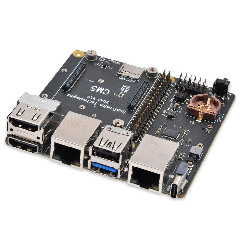 SupTronics X1501 Dual Ethernet Dual NVMe IO Board for CM5 by SupTronics - The Pi Hut