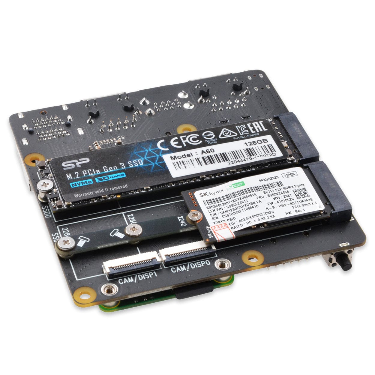 SupTronics X1501 Dual Ethernet Dual NVMe IO Board for CM5 by SupTronics - The Pi Hut