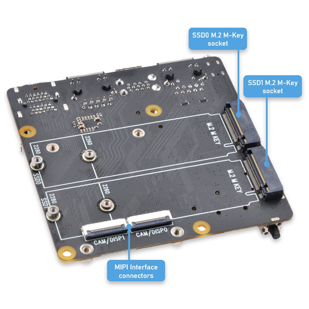 SupTronics X1501 Dual Ethernet Dual NVMe IO Board for CM5 by SupTronics - The Pi Hut