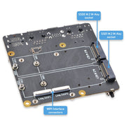 SupTronics X1501 Dual Ethernet Dual NVMe IO Board for CM5 by SupTronics - The Pi Hut