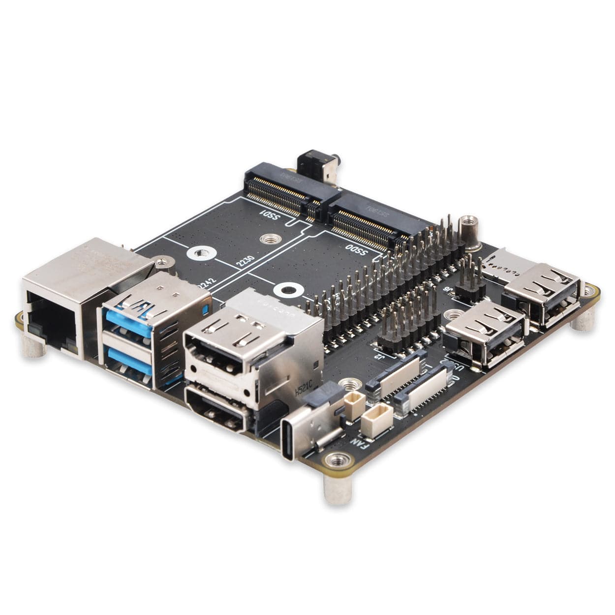SupTronics X1507 Fanless Dual NVME IO Board for CM5 by SupTronics - The Pi Hut