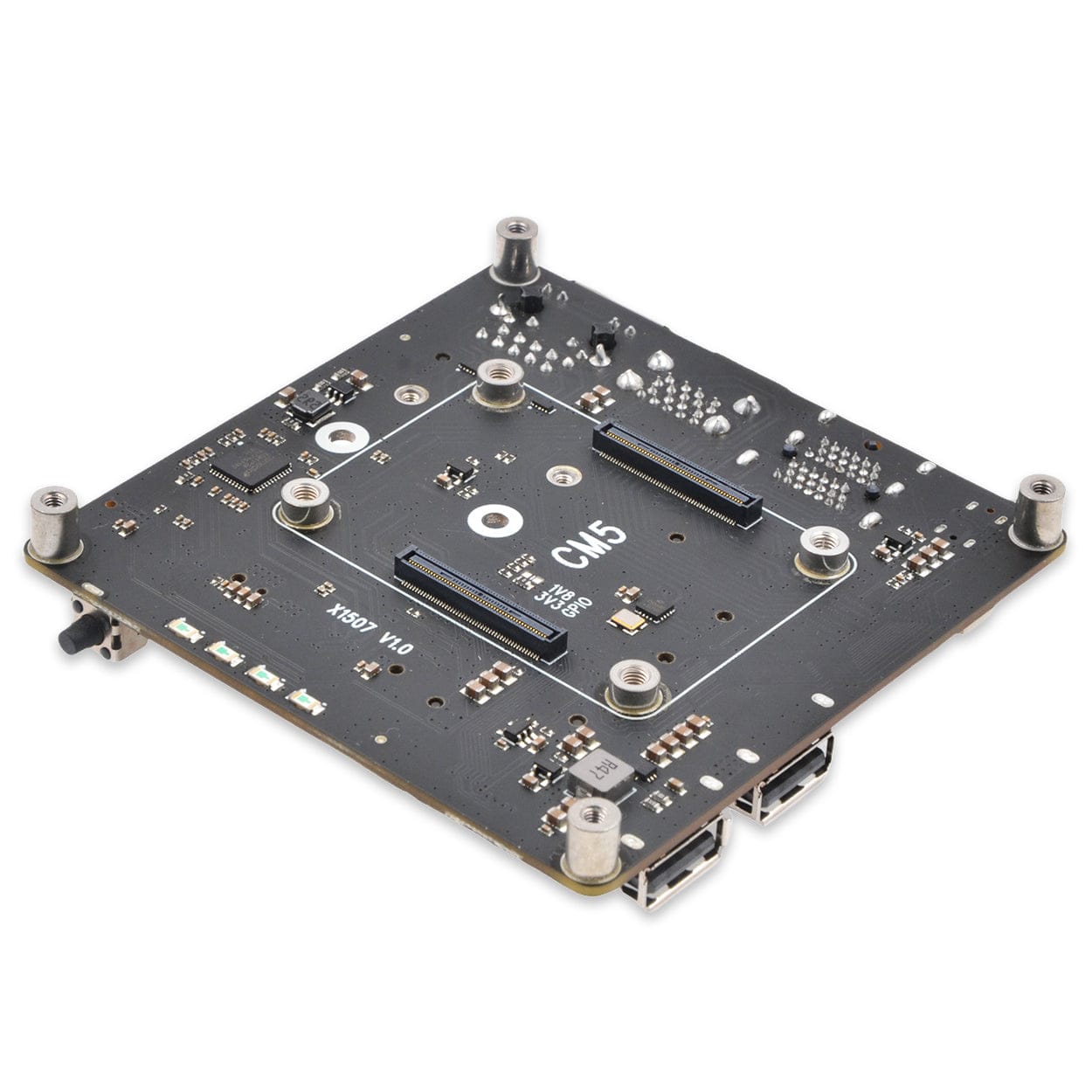SupTronics X1507 Fanless Dual NVME IO Board for CM5 by SupTronics - The Pi Hut